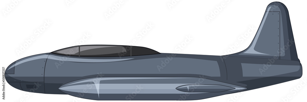 A military aircraft on white background A military aircraft on white background