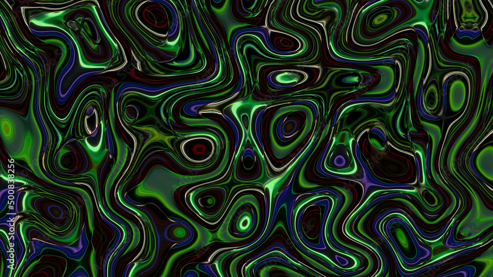 Abstract textural multi-colored liquid background.