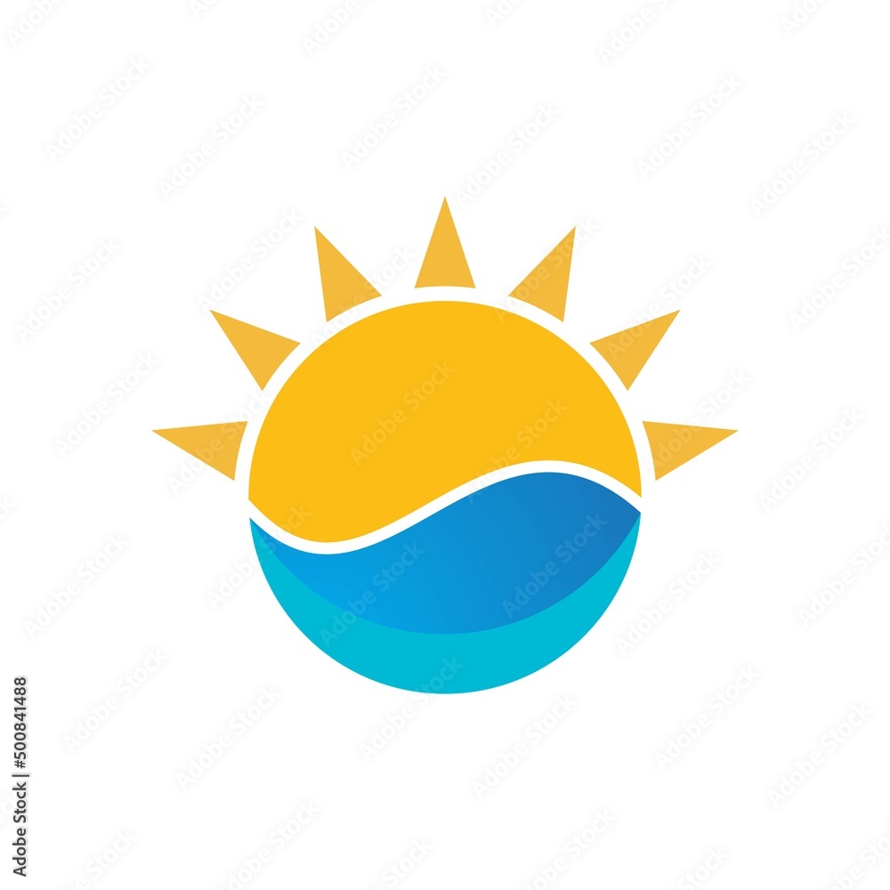 sun illustration logo sun illustration logo