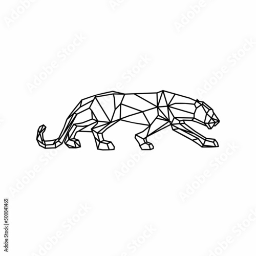 cheetah  leopard  panther  logo outline photo