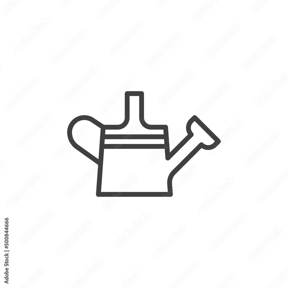 Obraz premium Watering can line icon