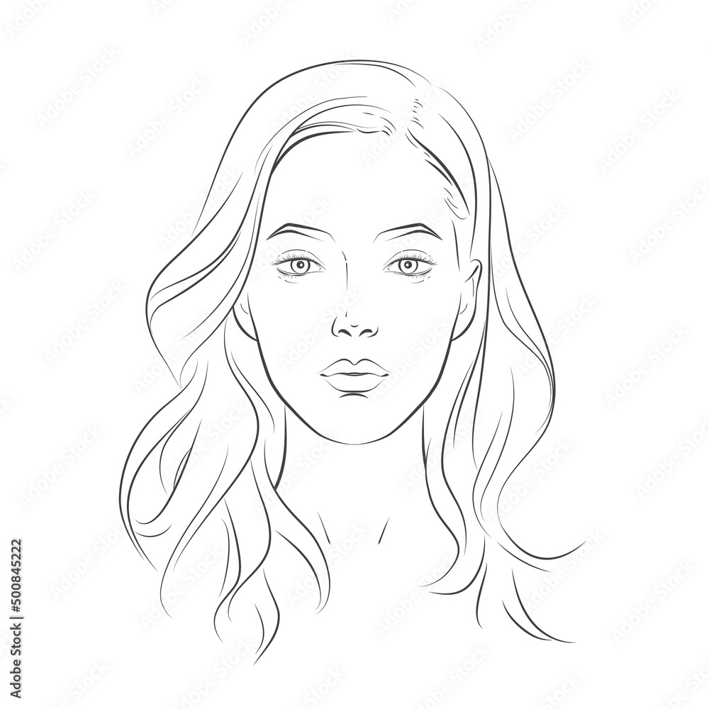 Drawings Of Wavy Hair
