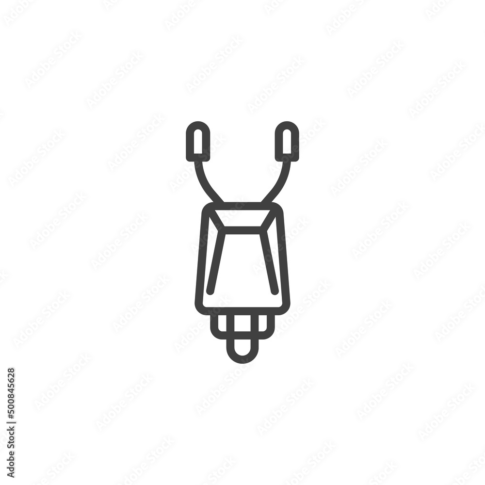 Wheelbarrow line icon Wheelbarrow line icon