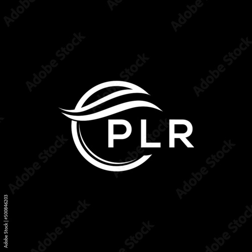 PLR letter logo design on black background. PLR  creative initials letter logo concept. PLR letter design.  © Faisal
