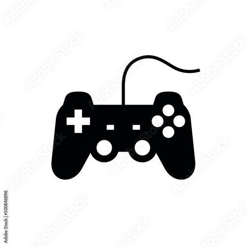 Game joystick icon. Symbol of computer games and PS. Control panel for the game.