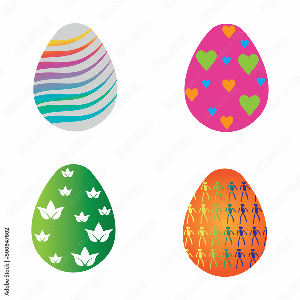 Easter vector icon tamplate background