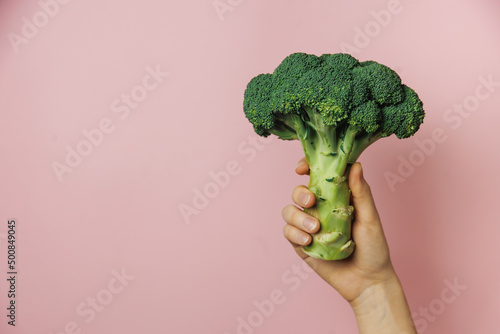 broccoli in hand