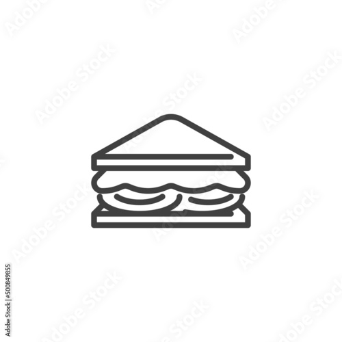 Sandwich line icon
