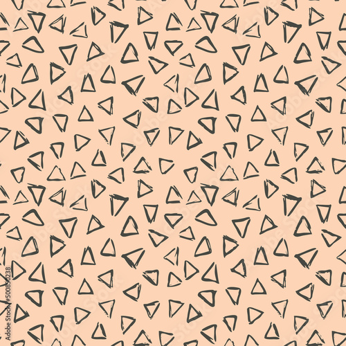 Vector Seamless Hand Drawn Scribble Pattern. Minimal Artistic Sketch Endless Print.