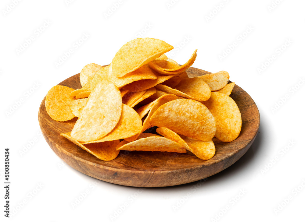 Potato Chips on Black Potato Chips on Black