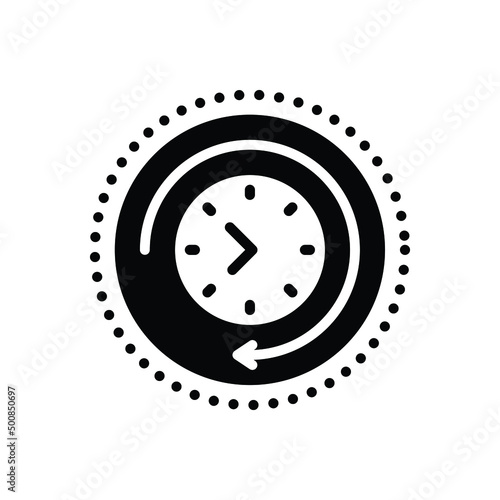 Black solid icon for later