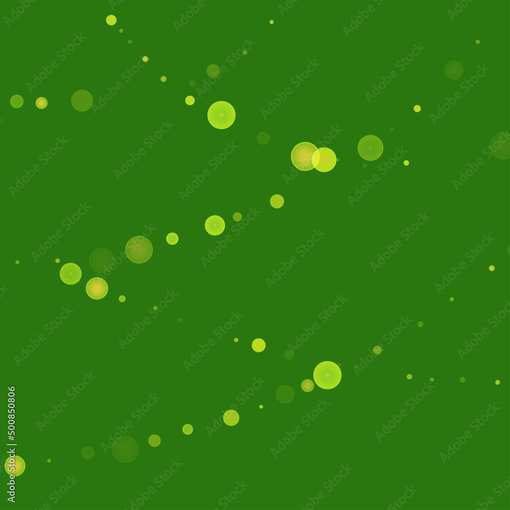 Green glitter on a green background. Explosion of confetti. Vector festive background. Summer, spring print.