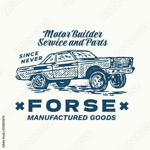 Car Drag Race Forse Manufactured Goods