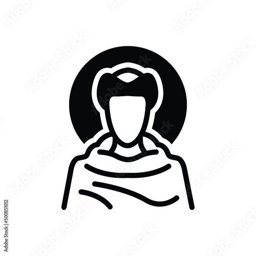 Black solid icon for francis