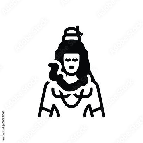 Black solid icon for gods