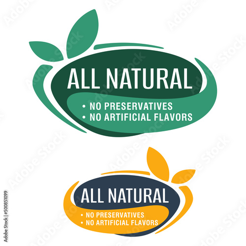 All Natural - No Preservatives and Flavors 