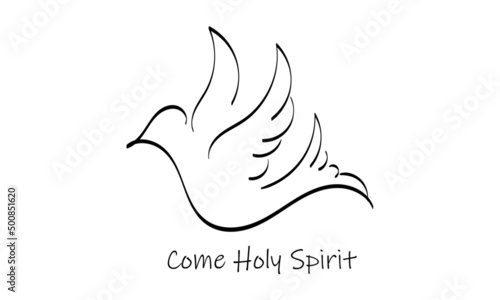 Come Holy Spirit. Quench Our Thirst. Pentecost Sunday. Use as poster, card, flyer or T Shirt