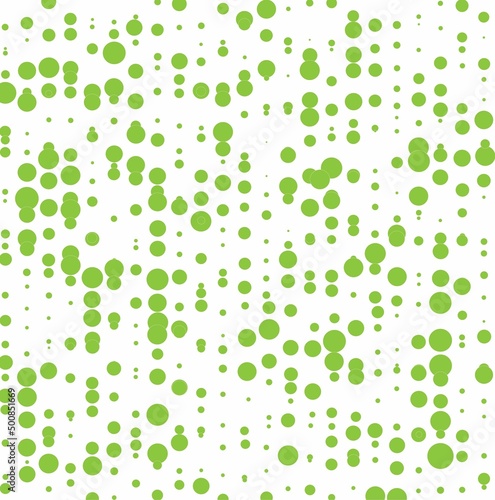 seamless pattern with green dots