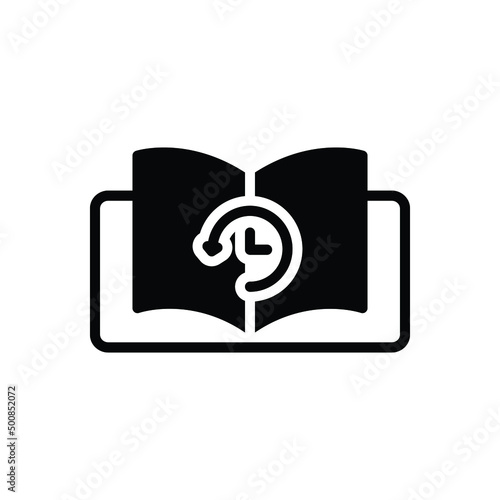 Black solid icon for former