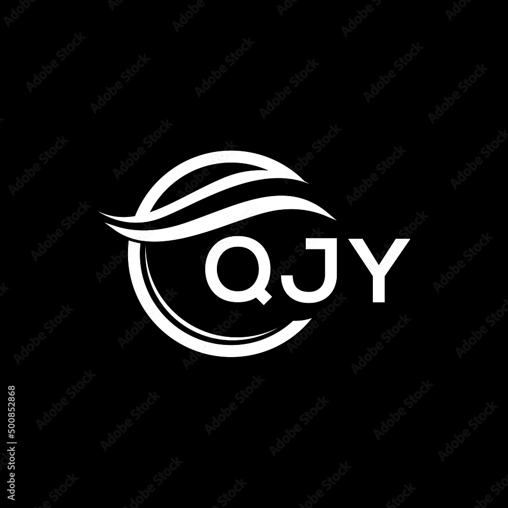 QJY letter logo design on black background. QJY creative initials letter logo concept. QJY letter design. QJY letter logo design on black background. QJY creative initials letter logo concept. QJY letter design.