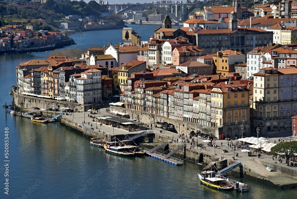Porto panorama view with Douro river - Portugal 