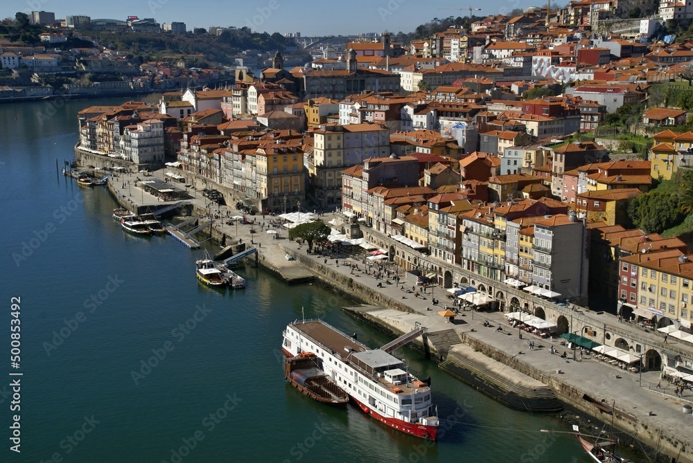 Porto panorama view with Douro river - Portugal 