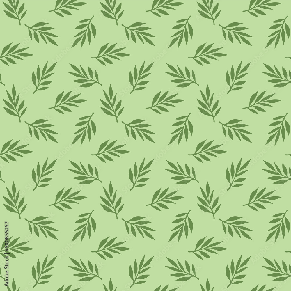 Japanese Leaf Motif Vector Seamless Pattern Japanese Leaf Motif Vector Seamless Pattern