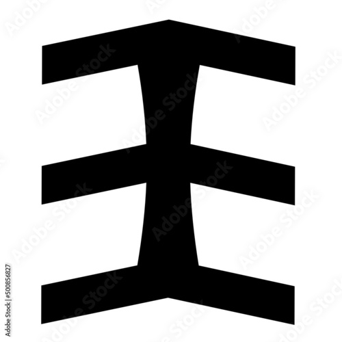 Alphabet initials logo, icon, and illustration vector