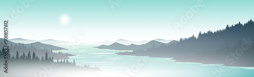 panorama of the mountains