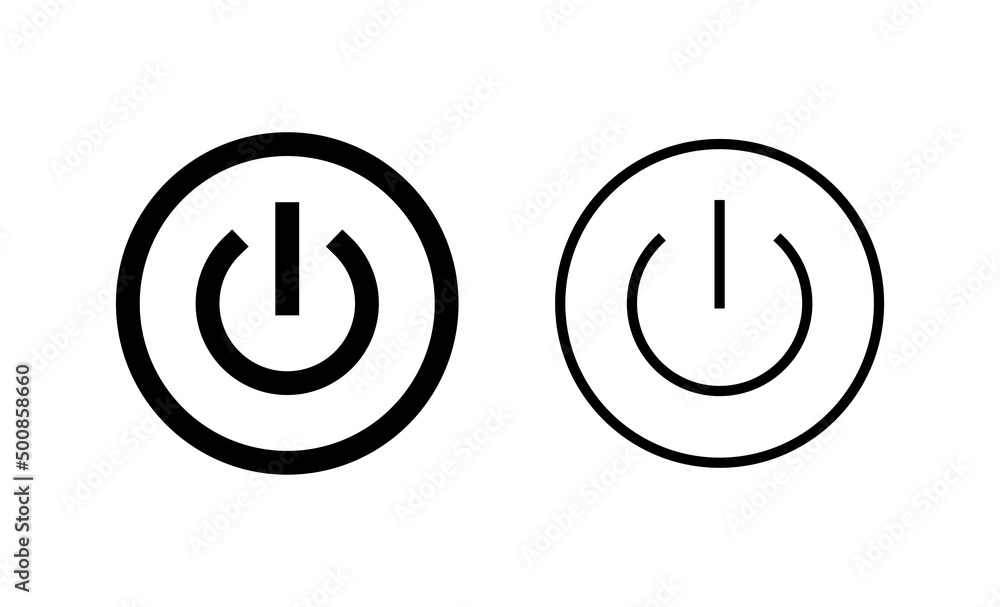 Power icon vector. Power Switch sign and symbol. Electric power Power icon vector. Power Switch sign and symbol. Electric power