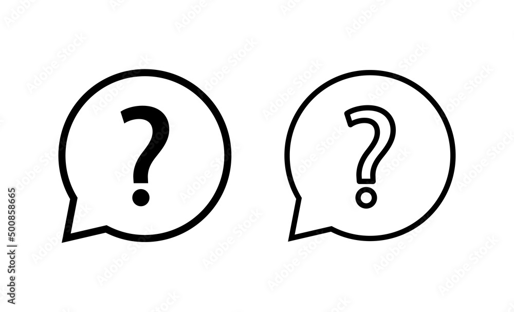 Question icon vector. question mark sign and symbol Question icon vector. question mark sign and symbol