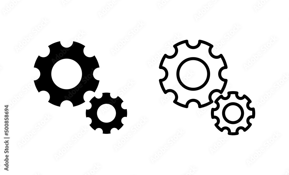 Setting icon vector. Cog setting sign and symbol. Gear Sign Setting icon vector. Cog setting sign and symbol. Gear Sign