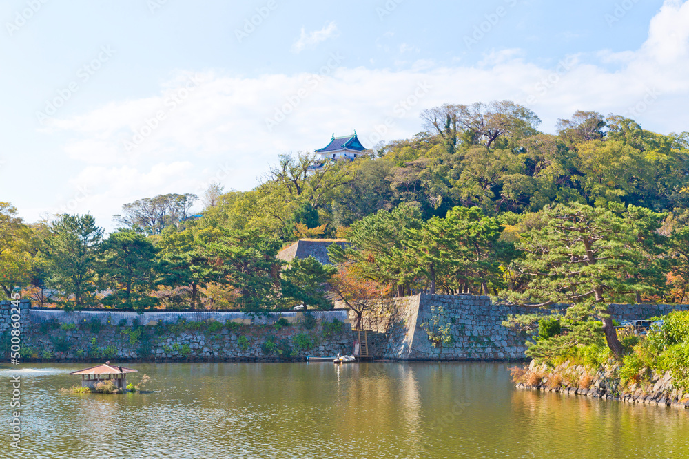 Wakayama Castle in Wakayama city, Japan.