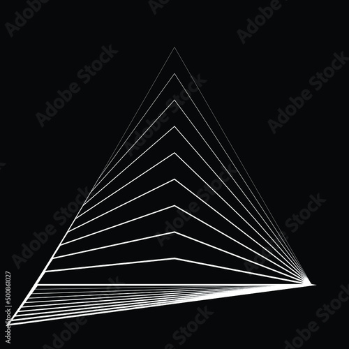 Lines Vector Triangle Background . Modern Geometrical Design Template .