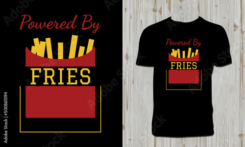 French Fries T Shirt Design 