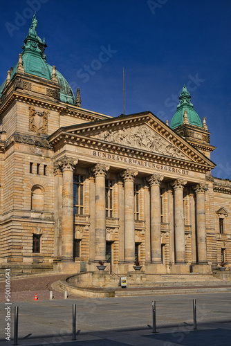 Portal Bundesverwaltungsgericht am Simsonplatz Gericht, in Leipzig, Sachsen 