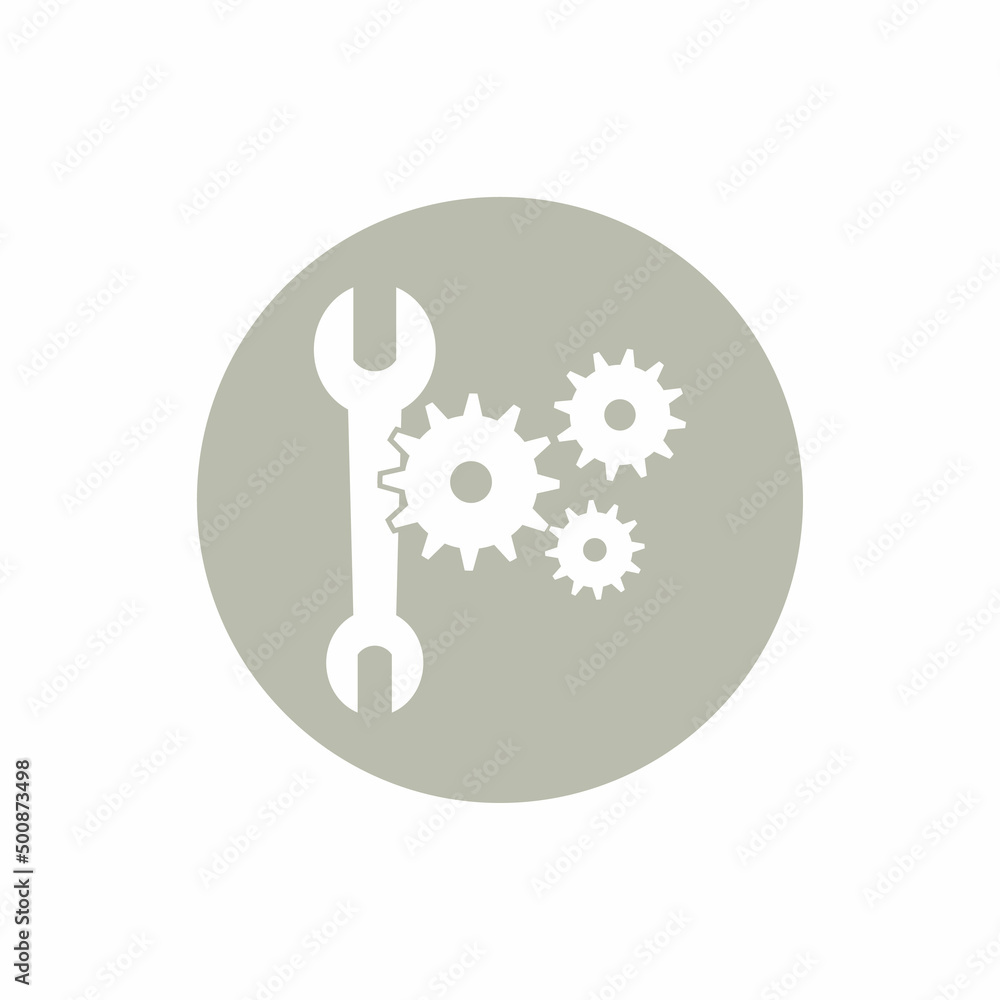 Gearwrench vector icon background template Gearwrench vector icon background template