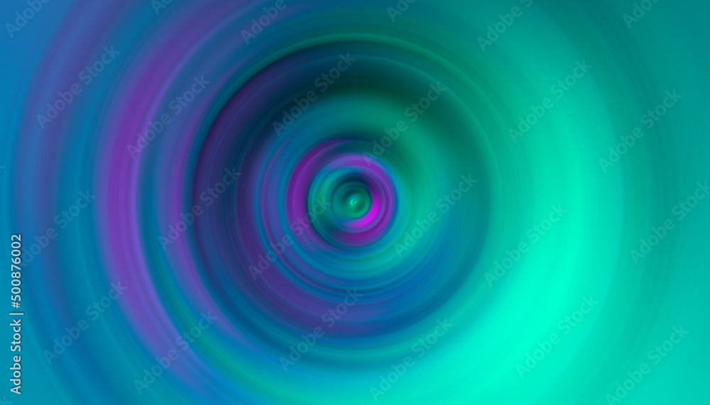 Abstract textural green blue radial background.