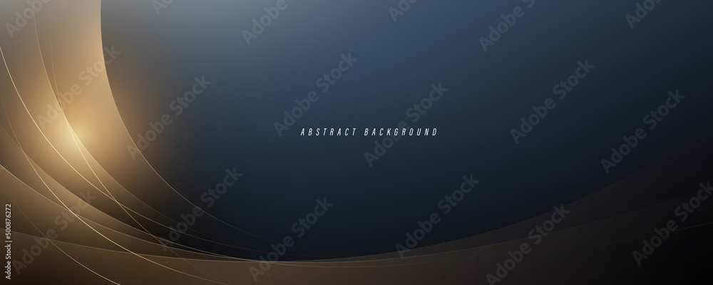 Abstract gold curve background. Modern futuristic transparent smooth ...