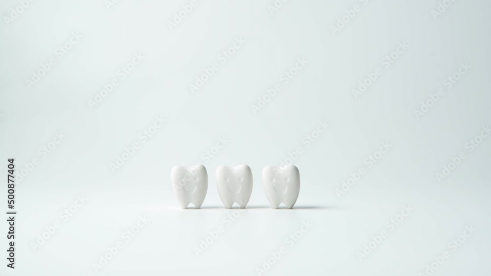 Mouth mirror checking smiling healthy and whitening teeth on white background, Dental check up should be done every year Mouth mirror checking smiling healthy and whitening teeth on white background, Dental check up should be done every year