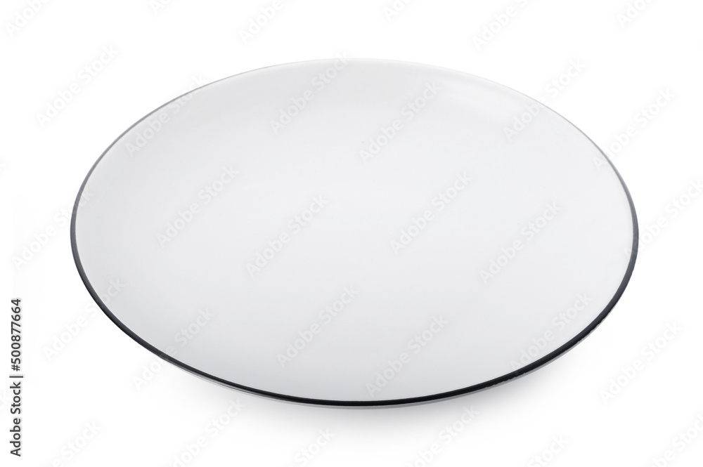 white plate isolated on white background white plate isolated on white background
