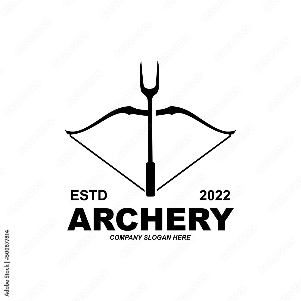 archer fighter logo design, arrow direction target, royal protector vector illustration archer fighter logo design, arrow direction target, royal protector vector illustration