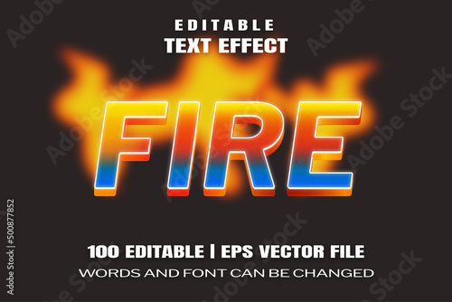 text effects fire