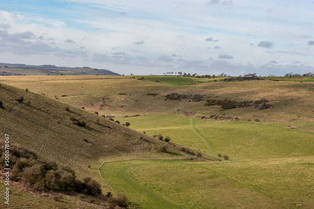 A rural South Downs view near Mount Caburn in Sussex