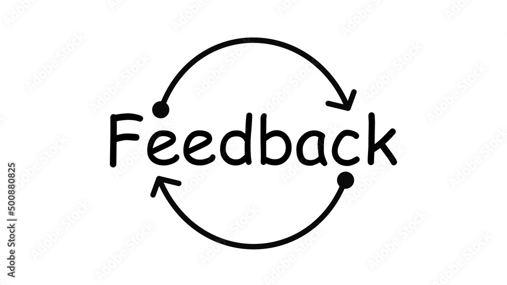 Feedback Sign Or Symbol on White Background Feedback Sign Or Symbol on White Background