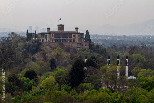 Mexico City Mexico..February 9, 2016. View of Chapultepec Castle. photo