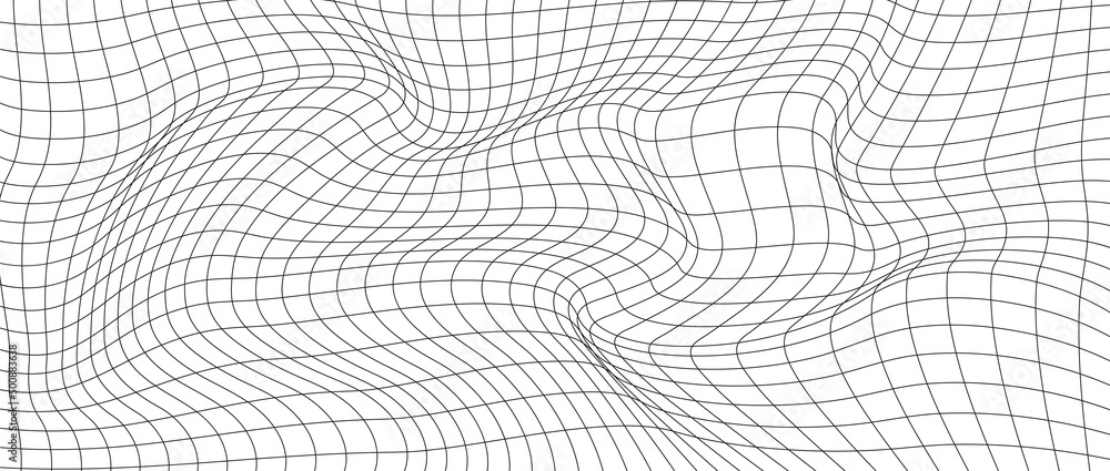 Abstract wavy 3d mesh on a white background. Geometric dynamic wave. 3D technology wireframe. Vector illustration. Abstract wavy 3d mesh on a white background. Geometric dynamic wave. 3D technology wireframe. Vector illustration.