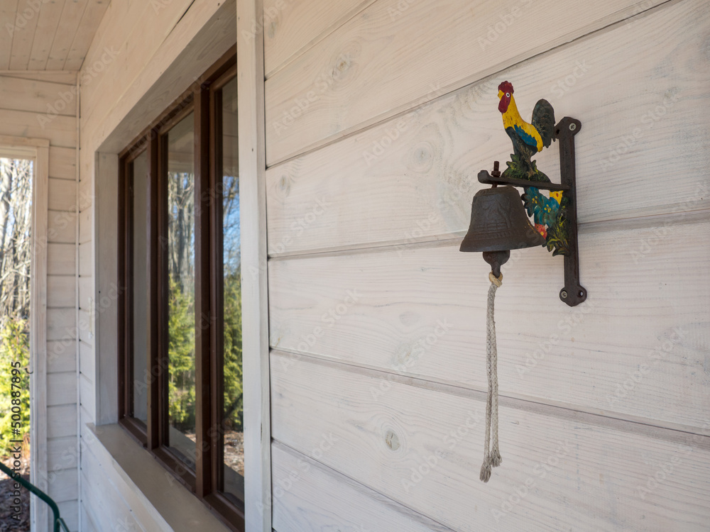 decorative doorbell bell and rooster