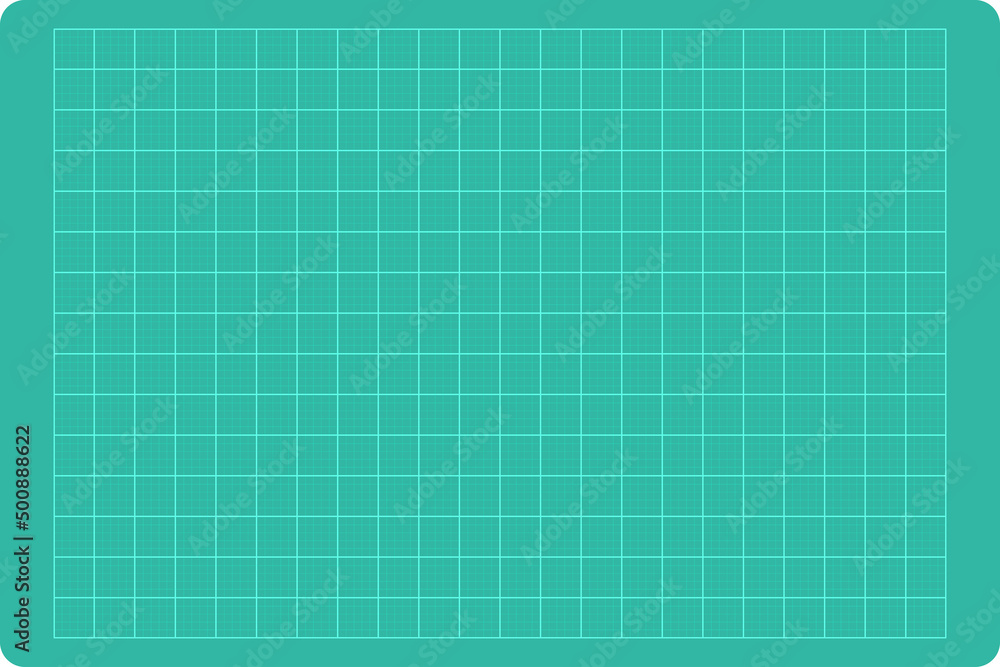 Green cutting mat with rounded corner. Vector illustration Green cutting mat with rounded corner. Vector illustration