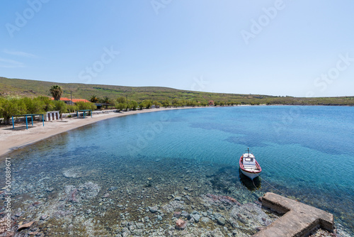 Fototapeta Naklejka Na Ścianę i Meble -  Sigri Village view İn Lesvos Island of Greece